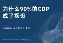 【直播资料分享】为什么90%的CDP成了摆设-宋星的数字观