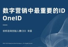 【直播回放及资料分享】数字营销中最重要的ID——OneID-宋星的数字观