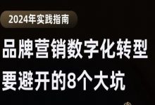 2024年品牌营销数字化转型,必须避开的8个坑,附避坑指南下载-宋星的数字观